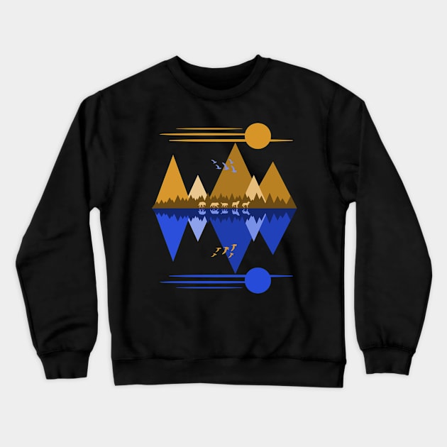 Wolfpack Passage #2 Crewneck Sweatshirt by RockettGraph1cs